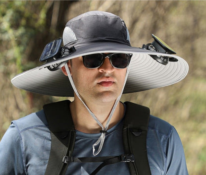 🔥Father's Day Sale 49% OFF - 2025 New Solar Fan Outdoor Fishing Hat