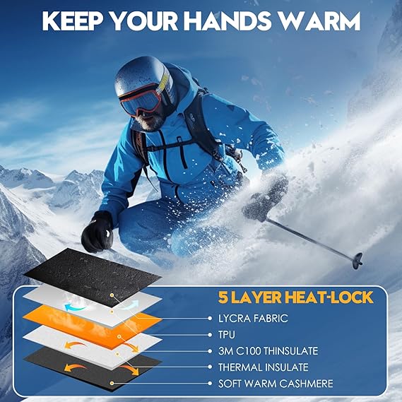 🔥Last Day 49%OFF🎁Winter Windproof Touchscreen Thermal Warm Gloves for Men and Women