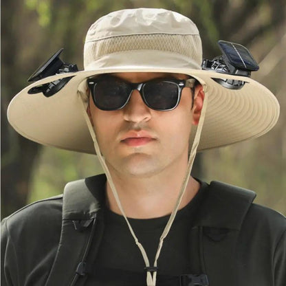 🔥Father's Day Sale 49% OFF - 2025 New Solar Fan Outdoor Fishing Hat