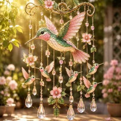 🐦🎐Graceful Hummingbird Wind Chime