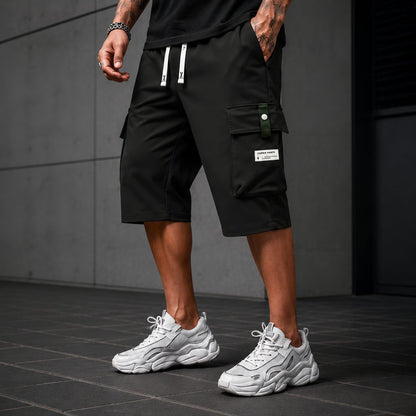 ⏳LAST DAY SALE 57% OFF !!📢Men's Casual Drawstring Capri Cargo Pants 🔥Buy 2 Get Free Shipping !