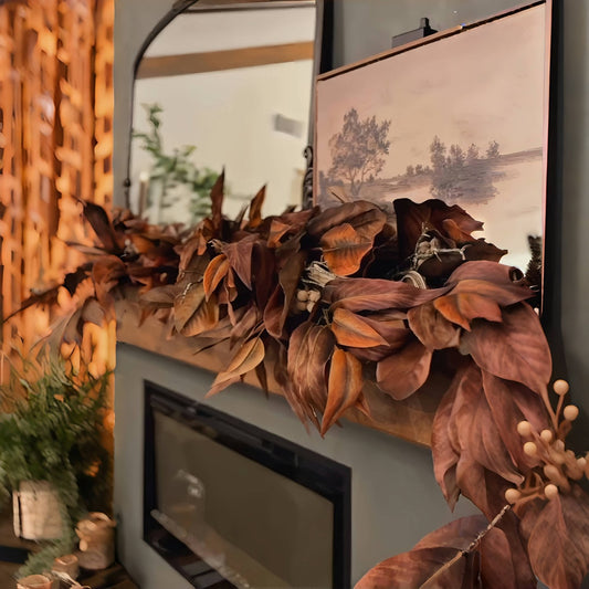 🔥Brown Magnolia Leaf Garland
