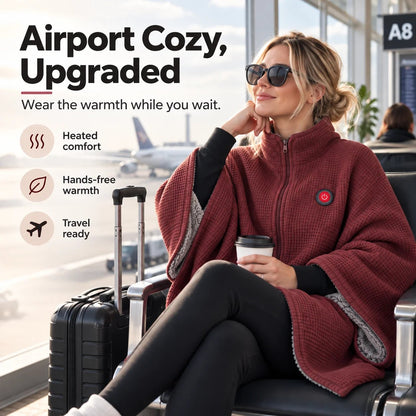 ✨Last Day 50% OFF🔥Wearable Heated Blanket Shawl | Portable USB-Powered Warmth for Home, Work & Outdoors