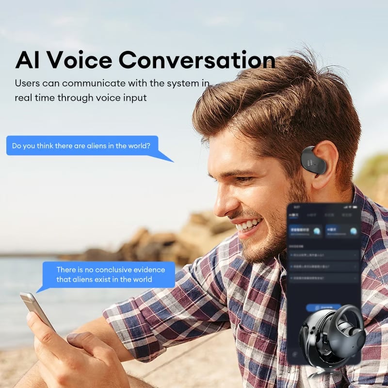 ⏰LAST DAY 49%OFF💎AI Translation Wireless OWS Bluetooth5.4 Earphones (Fit iOS & Android)