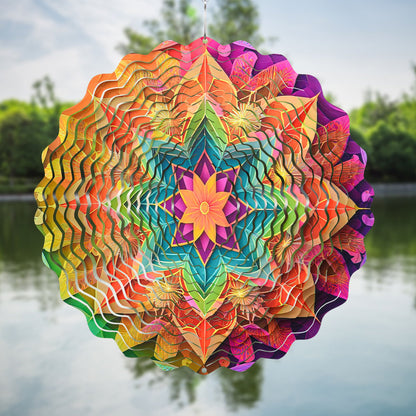 Hanging wind spinners for indoor and outdoor use