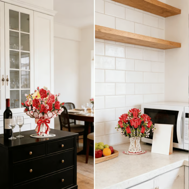 🏆85K+ SOLD! 🌼💌 Forever-Blooming 3D Flower Pop-Up Card– Personalized Love Message & Everlasting Bloom 🎁