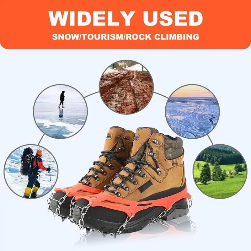🔥LAST DAY 49% OFF - 🛠️Lightweight Crampons Anti-Slip Traction Snow Grips for Walking