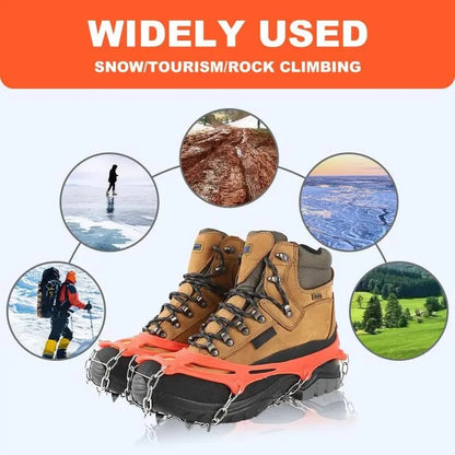 🔥LAST DAY 49% OFF - 🛠️Lightweight Crampons Anti-Slip Traction Snow Grips for Walking