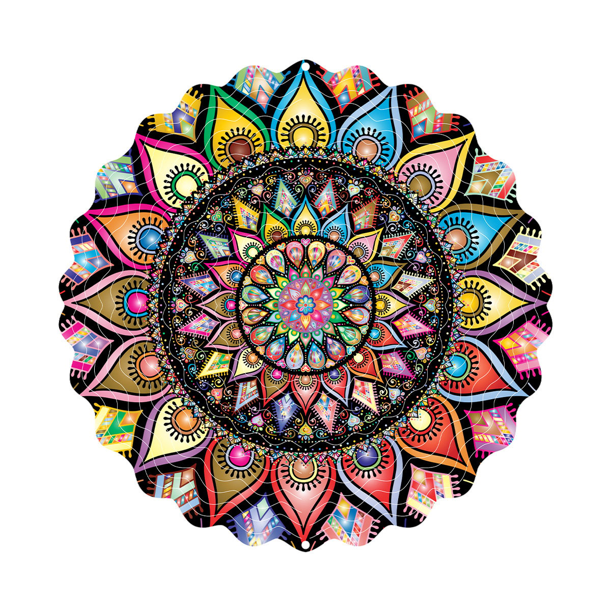 Hanging wind spinners for indoor and outdoor use