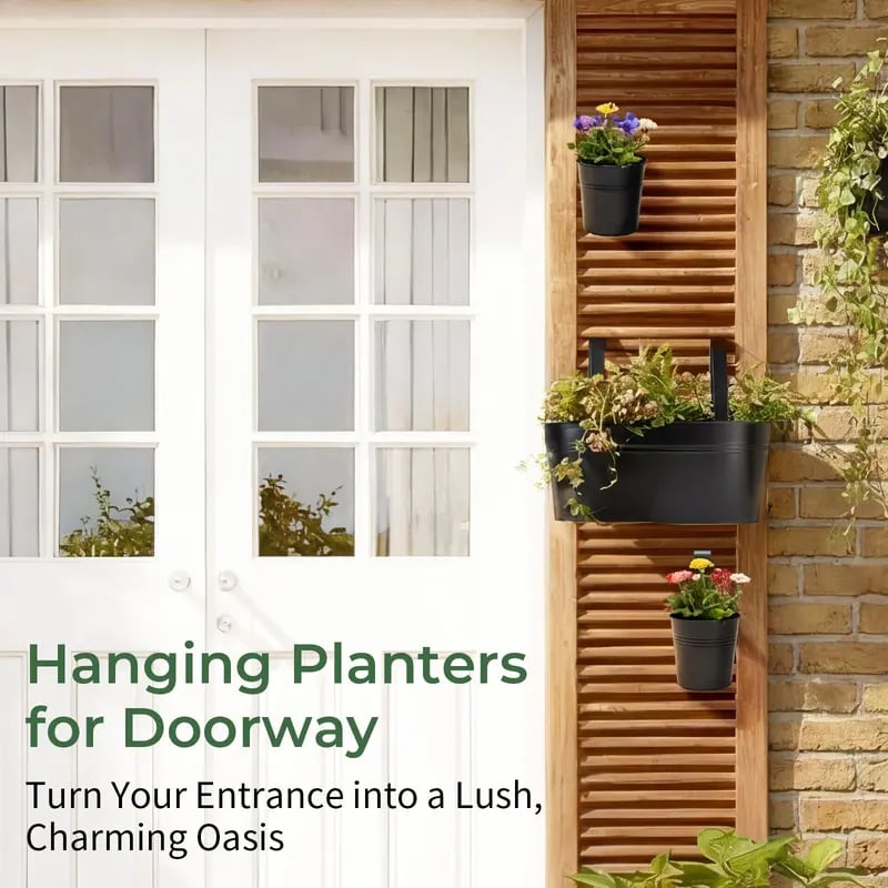 🌿 Verdant Metal Hanging Planter