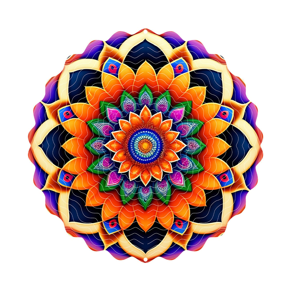 Hanging wind spinners for indoor and outdoor use