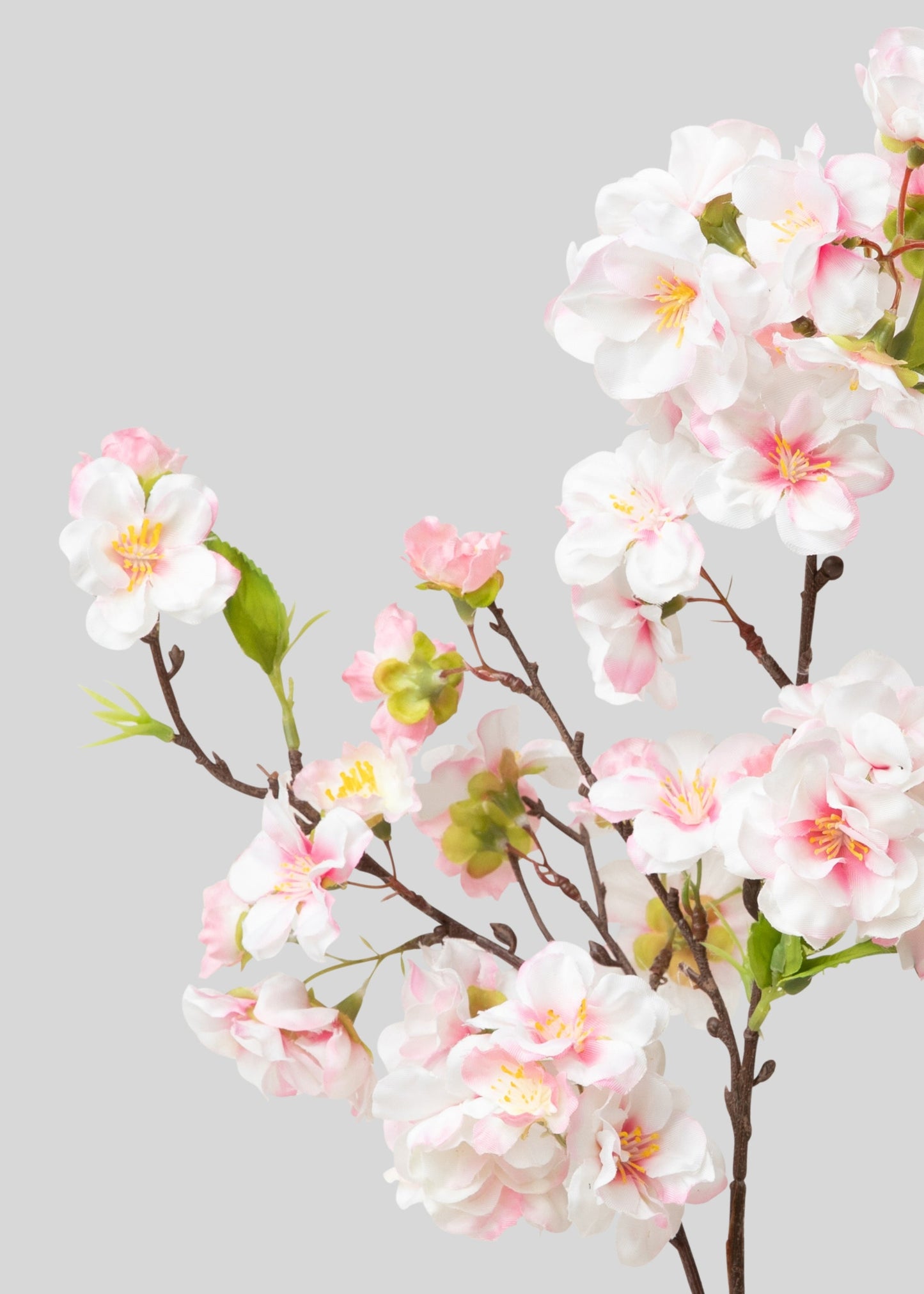 Pink Fake Cherry Blossom Branch Pick - 18"