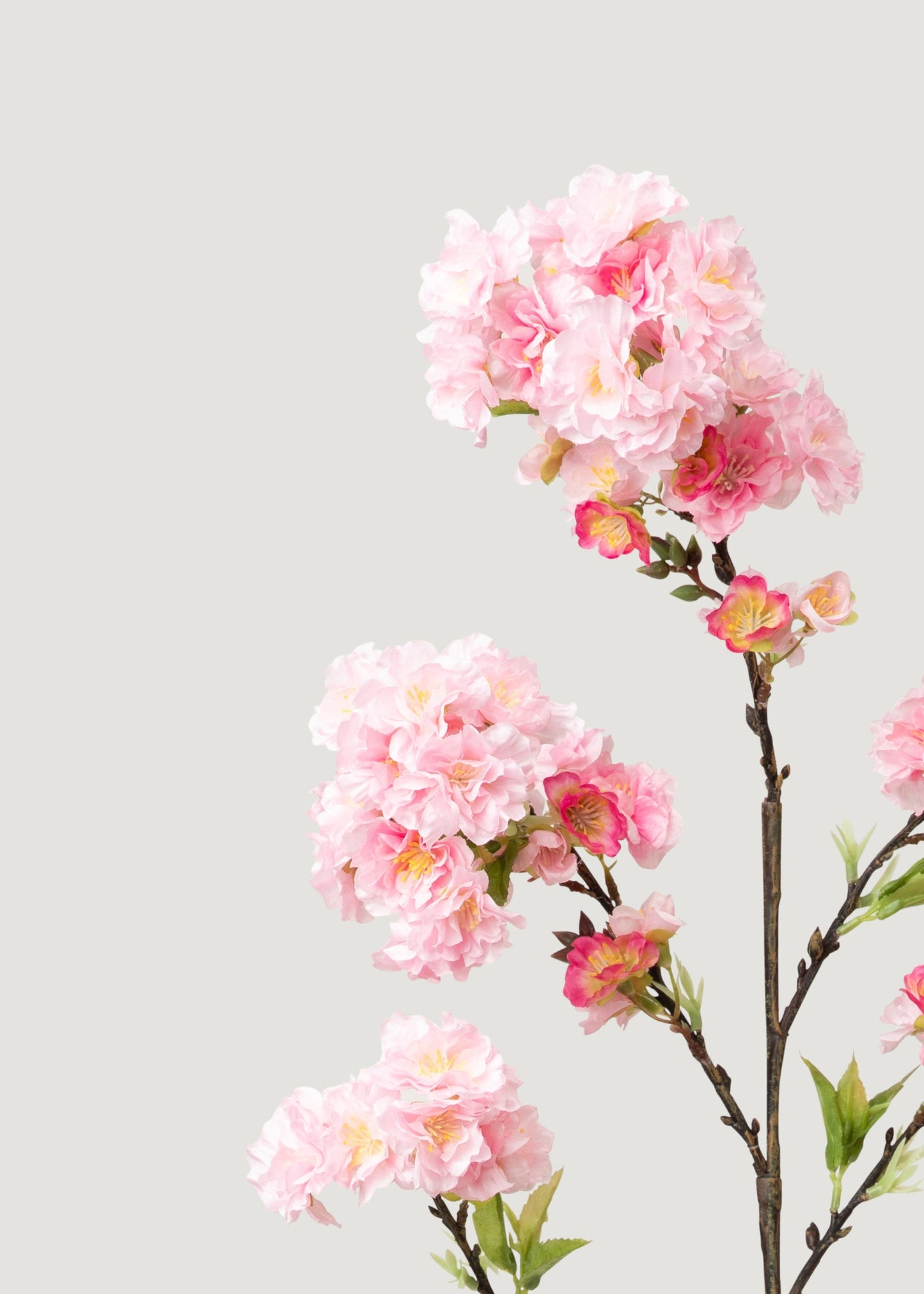 Pink UV Treated Indoor/Outdoor Fake Cherry Blossom Branch - 36"