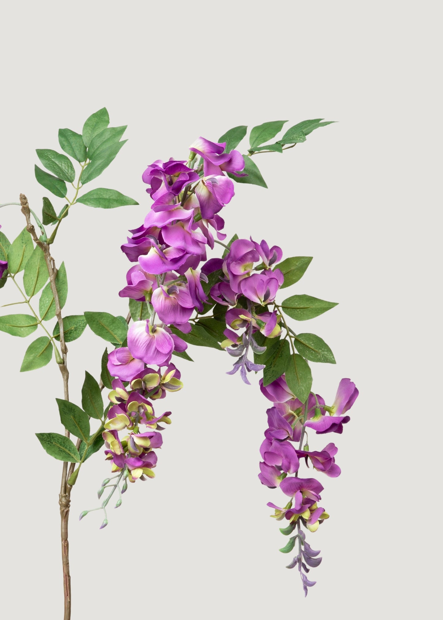 Purple Fake UV Treated Indoor/Outdoor Wisteria Branch - 36"