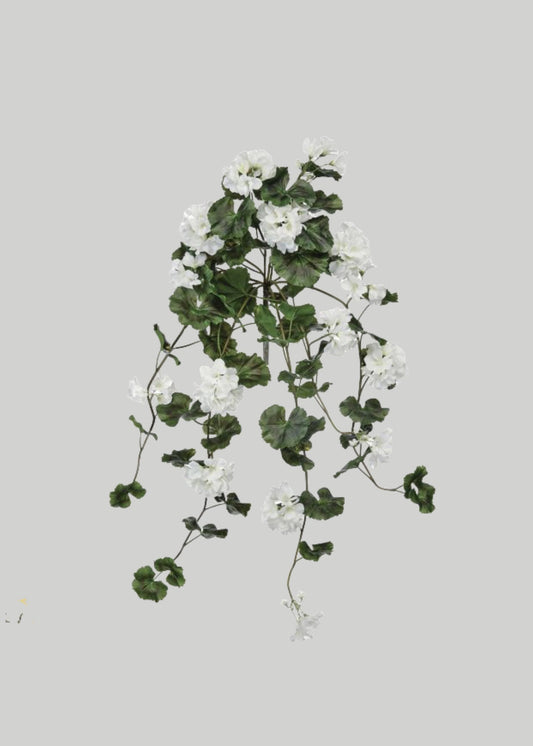 UV Treated Indoor/Outdoor Natural Touch Geranium Hanging Bush - 36"