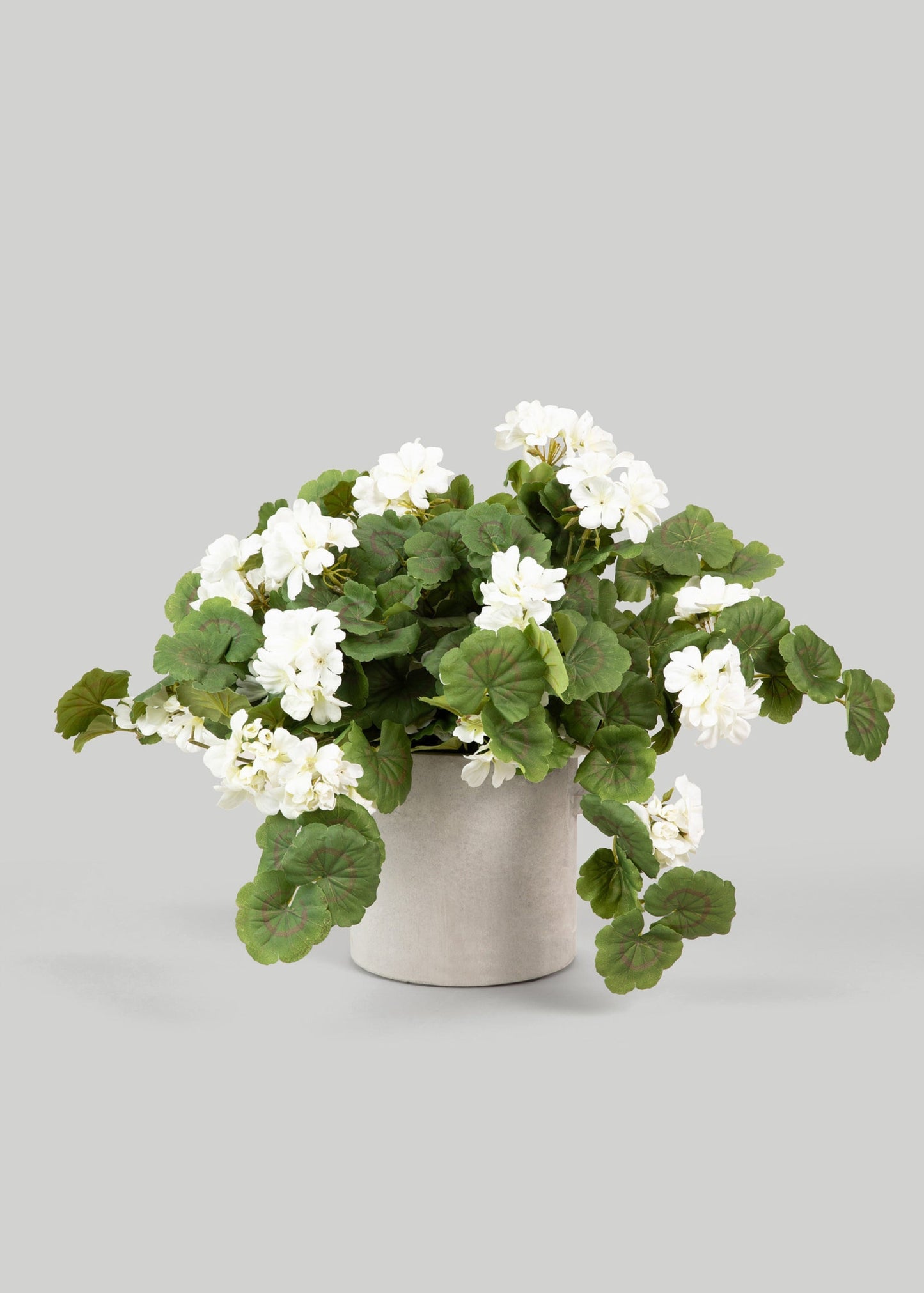 UV Treated Geranium Hanging Bush Outdoor Fake Plants - 27"