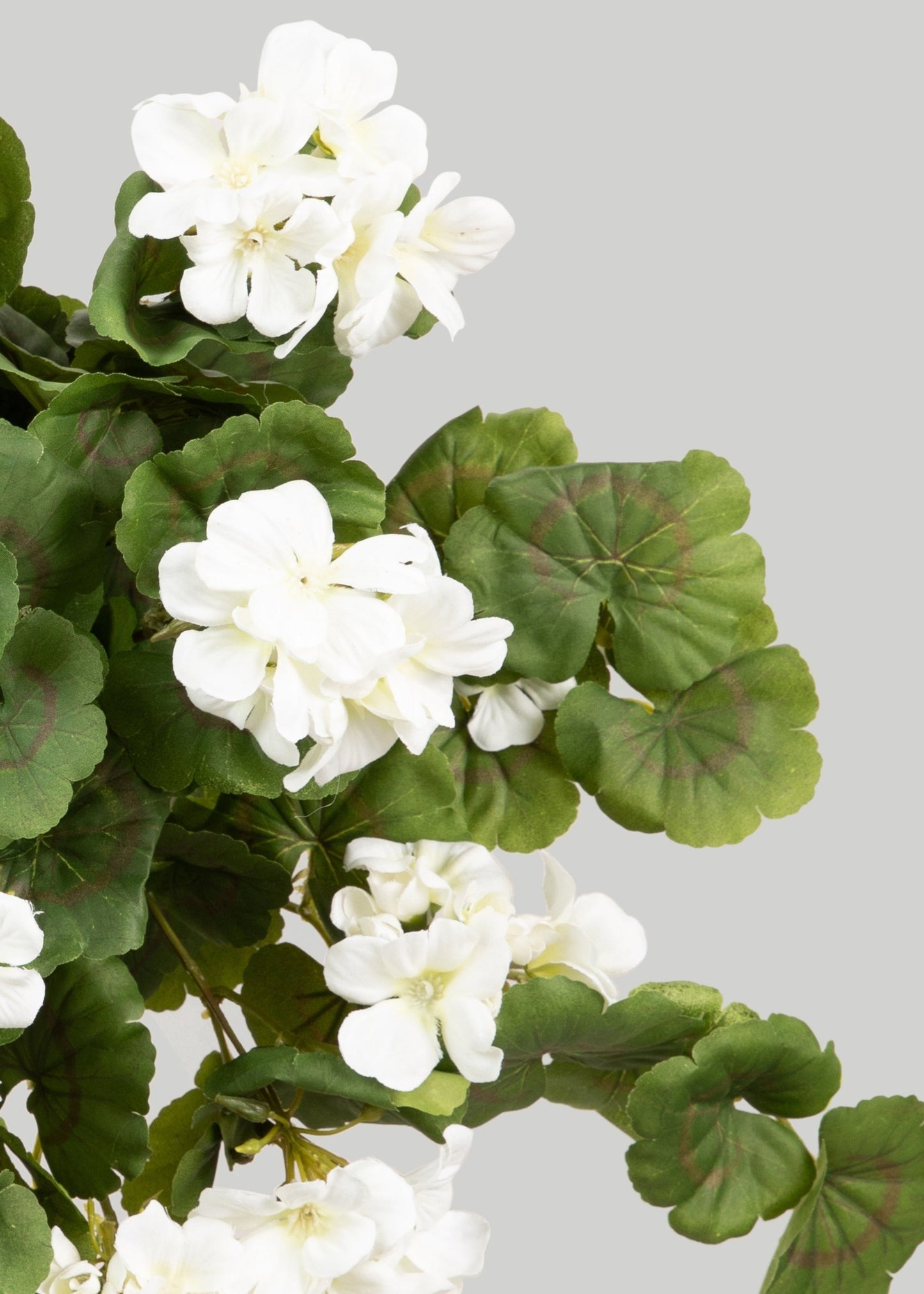 UV Treated Geranium Hanging Bush Outdoor Fake Plants - 27"