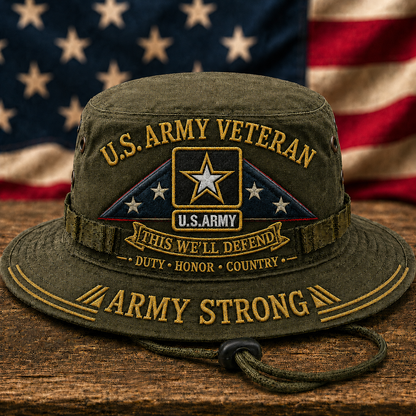 ⭐ U.S. Army Veteran This We’ll Defend Boonie Hat
