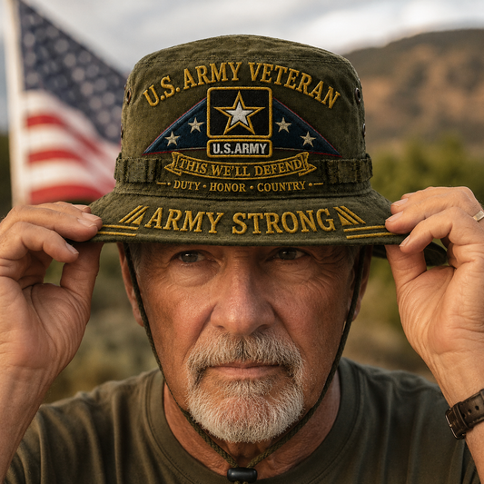 ⭐ U.S. Army Veteran This We’ll Defend Boonie Hat