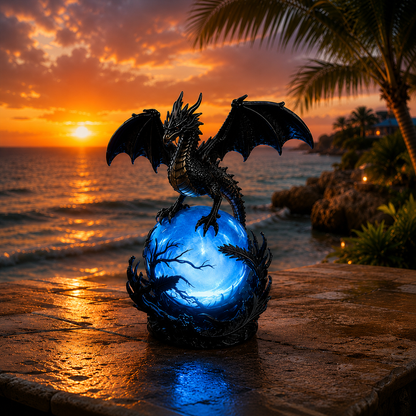 🔥 TODAY ONLY 70% OFF – Gothic Dragon Orb Lamp, Mystical Table Light