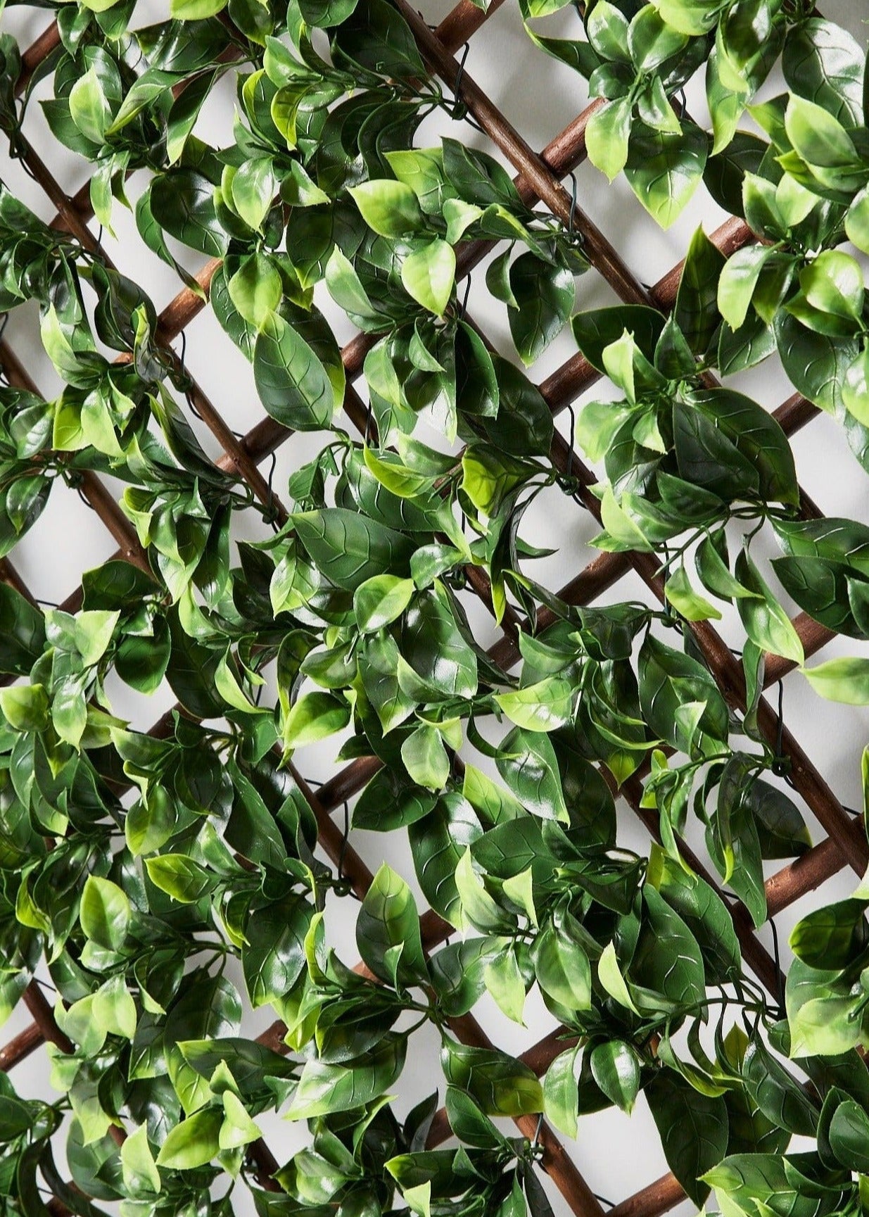 UV Resistant Outdoor Fake Gardenia Trellis Fence - 78.5"