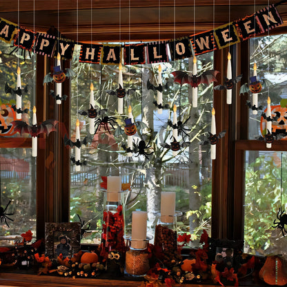 👻🎃Flameless Candles with Magic Wand Remote for Halloween Decor