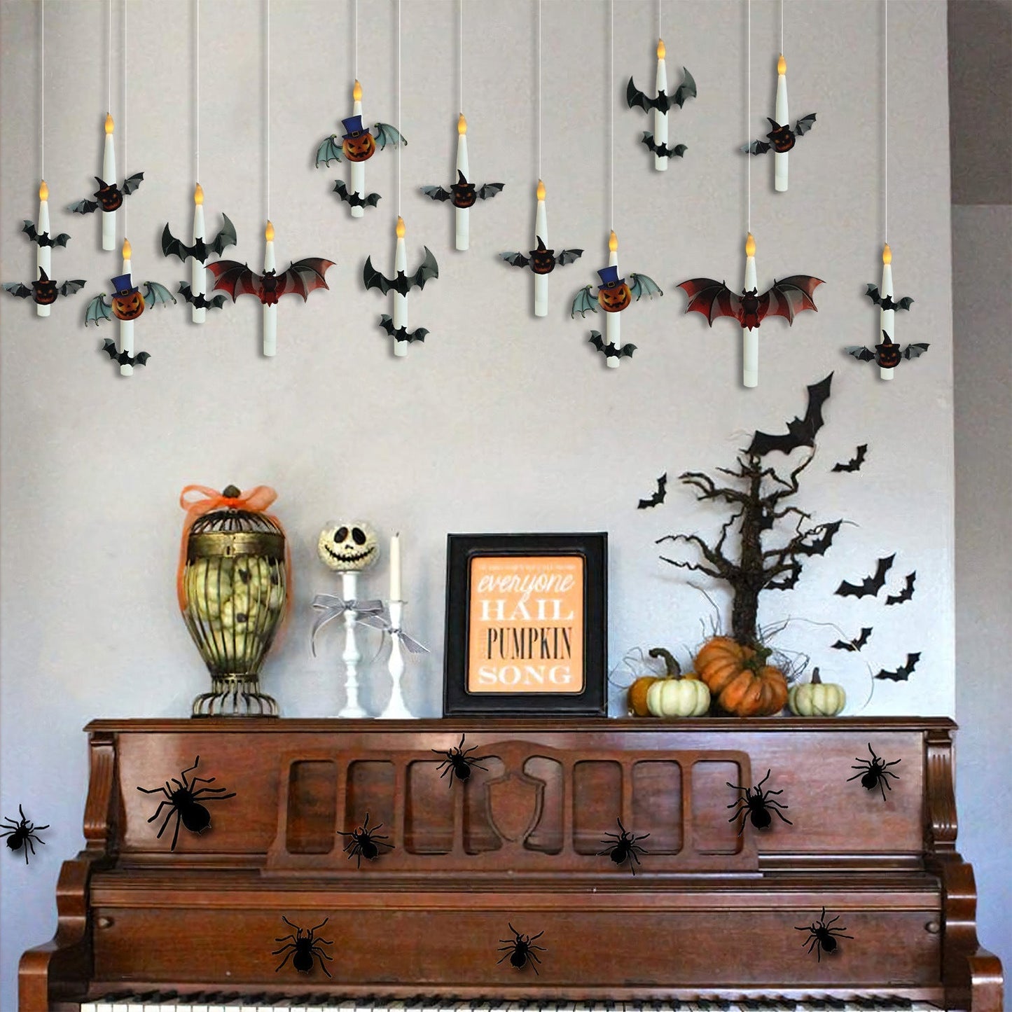 👻🎃Flameless Candles with Magic Wand Remote for Halloween Decor
