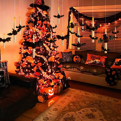👻🎃Flameless Candles with Magic Wand Remote for Halloween Decor