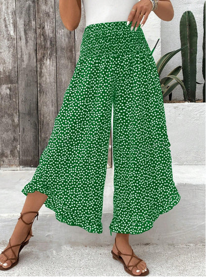 LIMITED-TIME 49% OFF |Women's Casual Polka Dot Loose High-Waisted Wide-Leg Pants