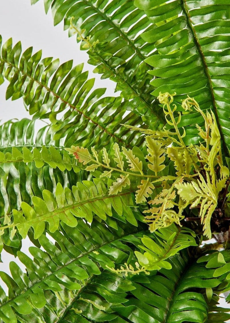 UV Treated Outdoor Fake Hanging Boston Fern Plant - 23"