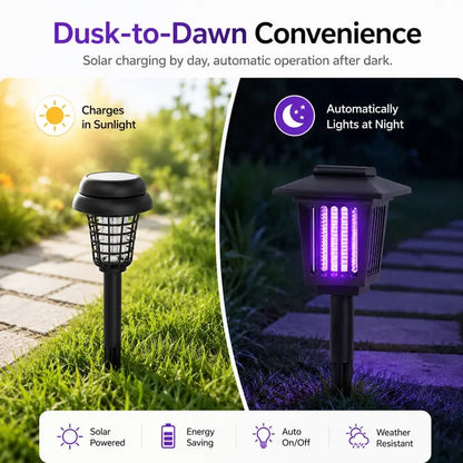 Solar Mosquito Zapper Light – Outdoor Garden Stake Lamp