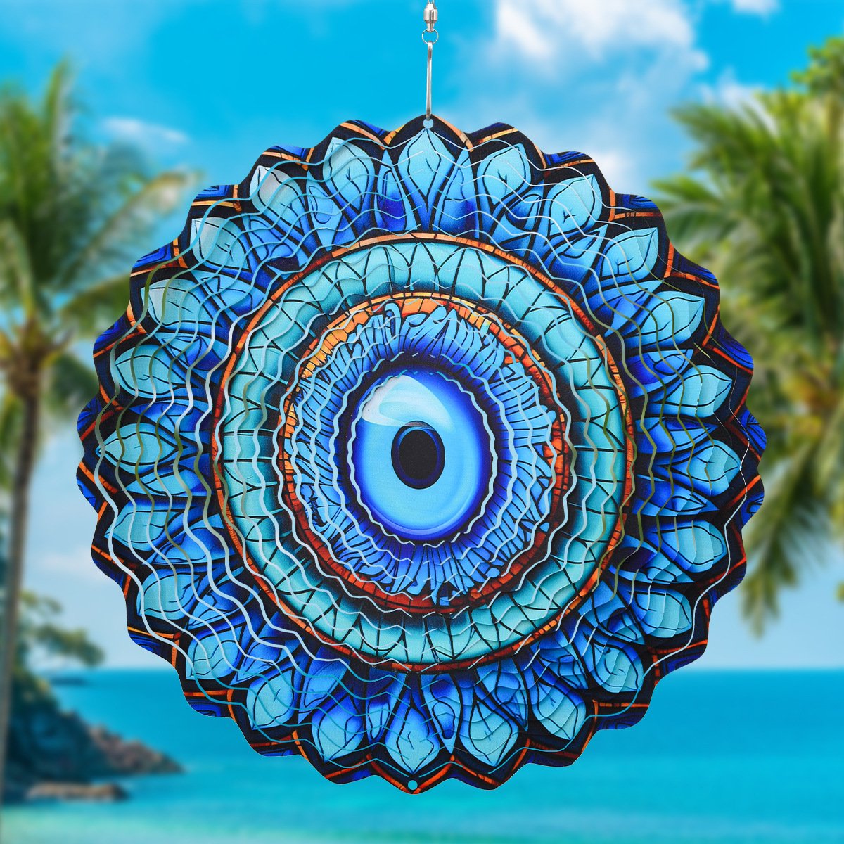 Hanging wind spinners for indoor and outdoor use