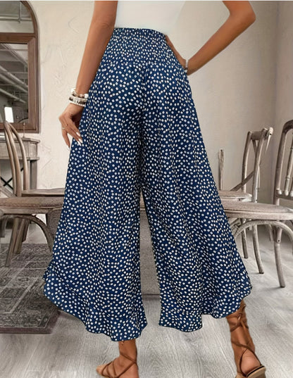 LIMITED-TIME 49% OFF |Women's Casual Polka Dot Loose High-Waisted Wide-Leg Pants