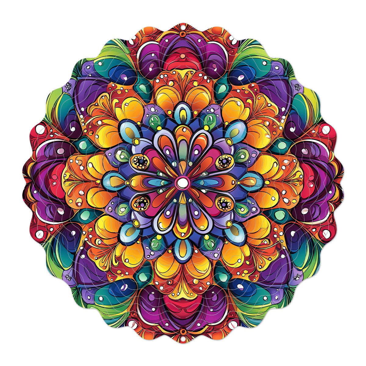 Hanging wind spinners for indoor and outdoor use