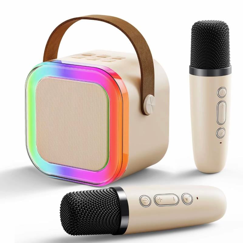 🌸Last Day 49% OFF 🔥🔥Mini Karaoke Machine with Wireless Microphones🎵 ...