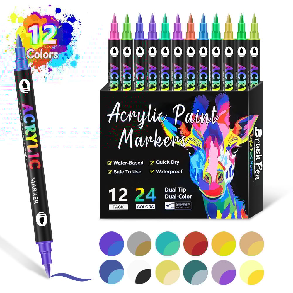 🔥Last Day Promotion 49% OFF🎨Double-Ended Art Markers for Professionals & Beginners!