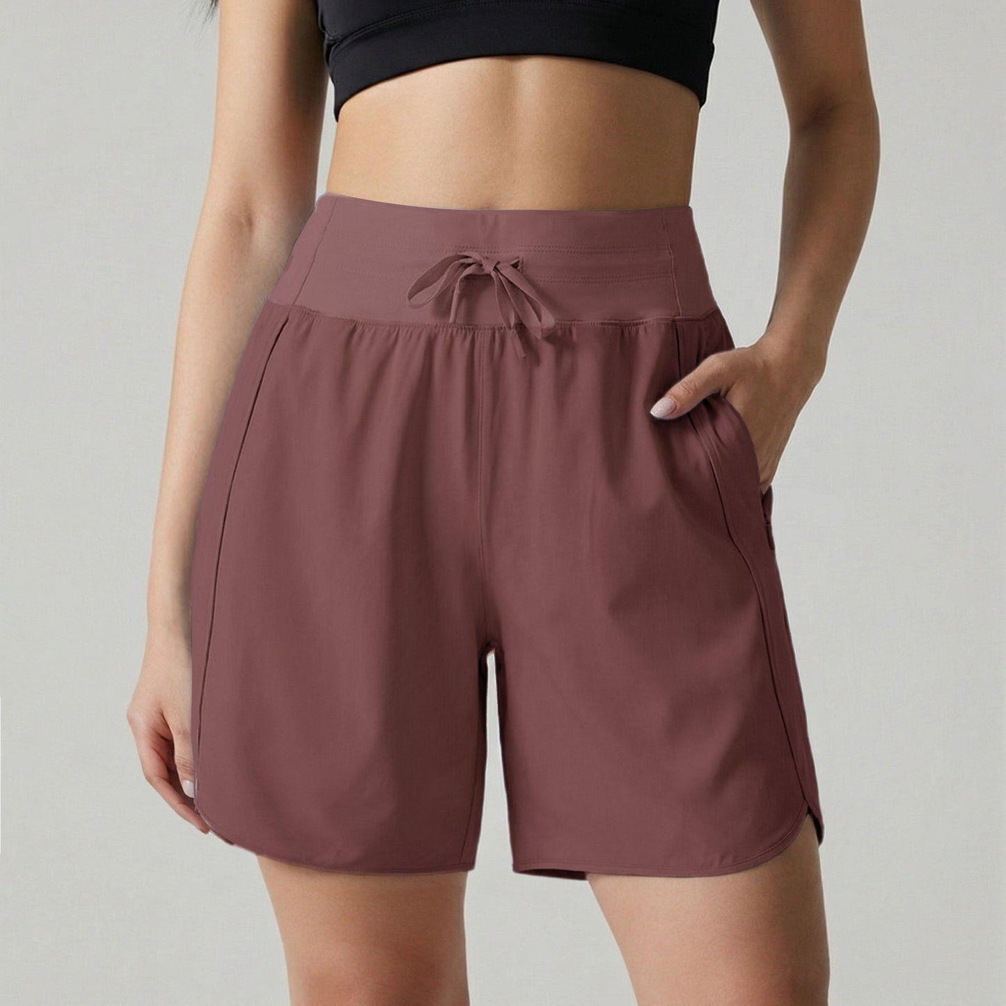 🌓Last Day 49% OFF⏰Hot Sale Women's Active Athletic Long Running High Wasistband Shorts