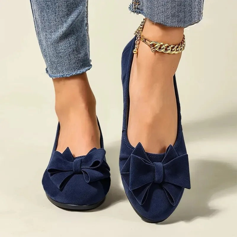 😍Last Day 50% OFF🔥Comfortable Wedge Flats with Bow Detail