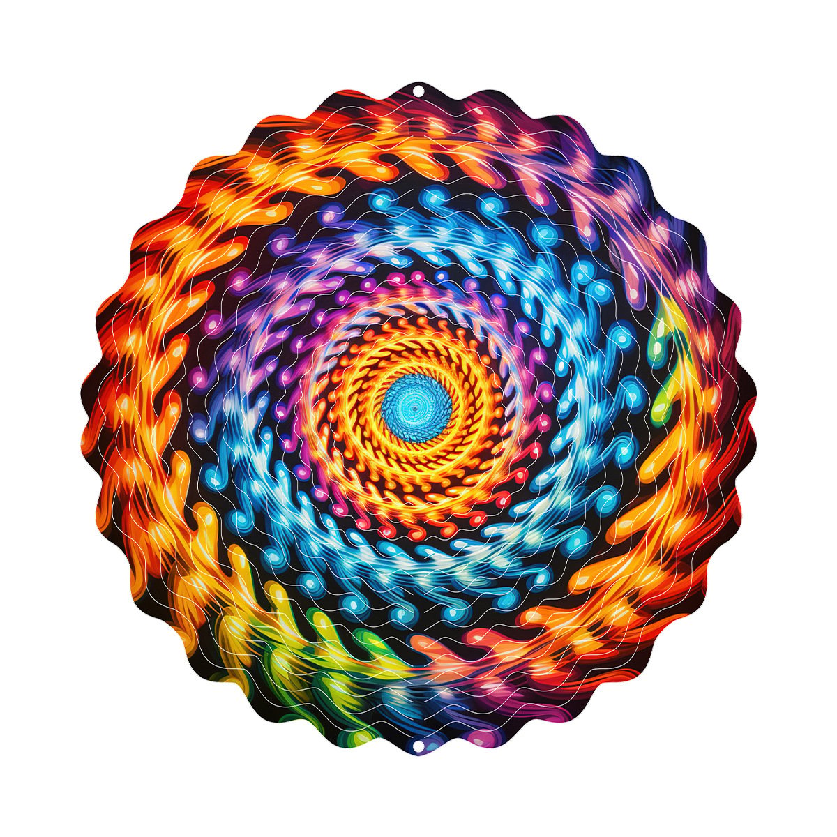 Hanging wind spinners for indoor and outdoor use