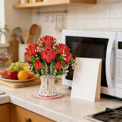 🏆85K+ SOLD! 🌼💌 Forever-Blooming 3D Flower Pop-Up Card– Personalized Love Message & Everlasting Bloom 🎁