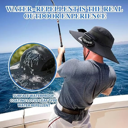🔥Father's Day Sale 49% OFF - 2025 New Solar Fan Outdoor Fishing Hat