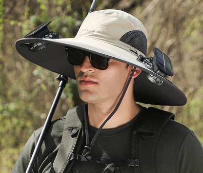 🔥Father's Day Sale 49% OFF - 2025 New Solar Fan Outdoor Fishing Hat