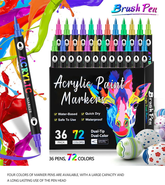 🔥Last Day Promotion 49% OFF🎨Double-Ended Art Markers for Professionals & Beginners!