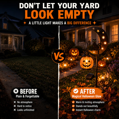 🎃 Halloween Early Bird Sale | 49% OFF Pumpkin Moon Garden Stake Light