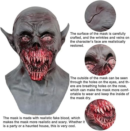 🎃Scary Halloween Vampire Mask☠️