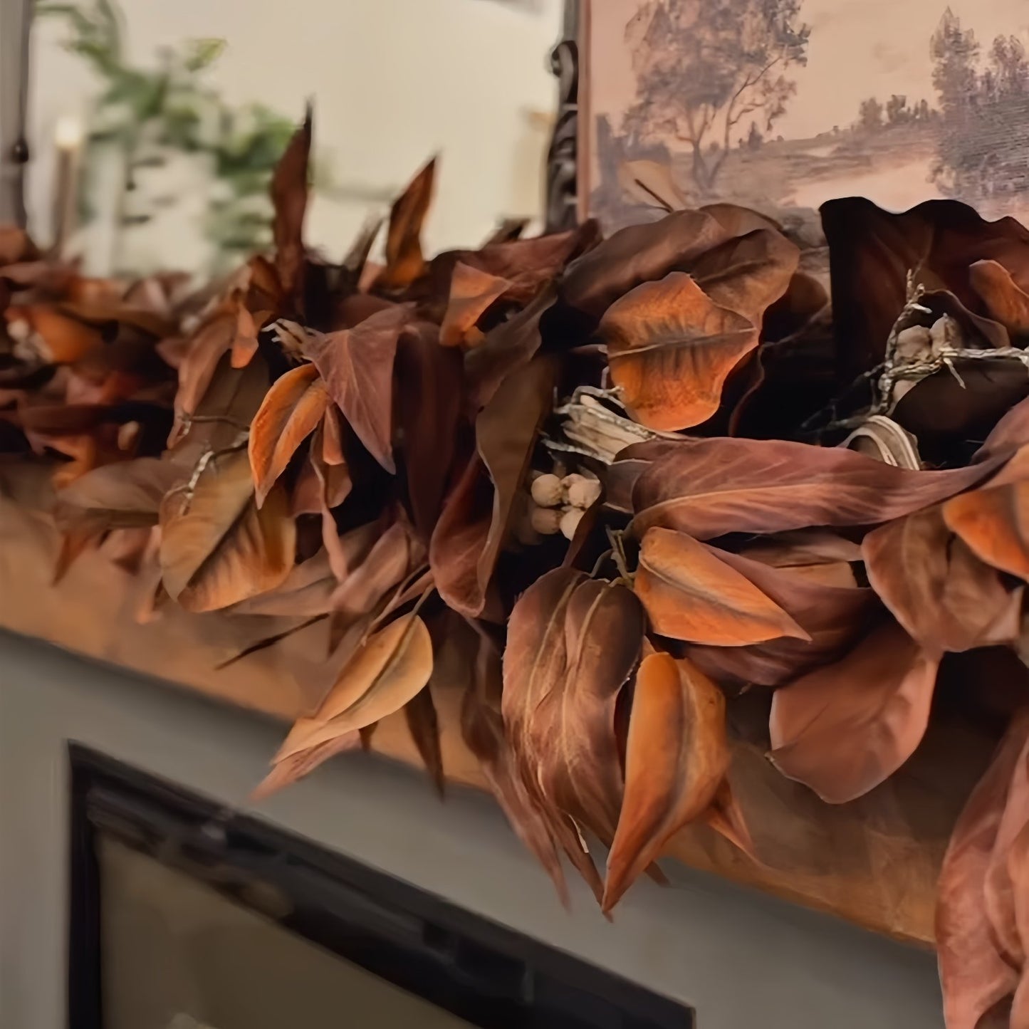 🔥Brown Magnolia Leaf Garland