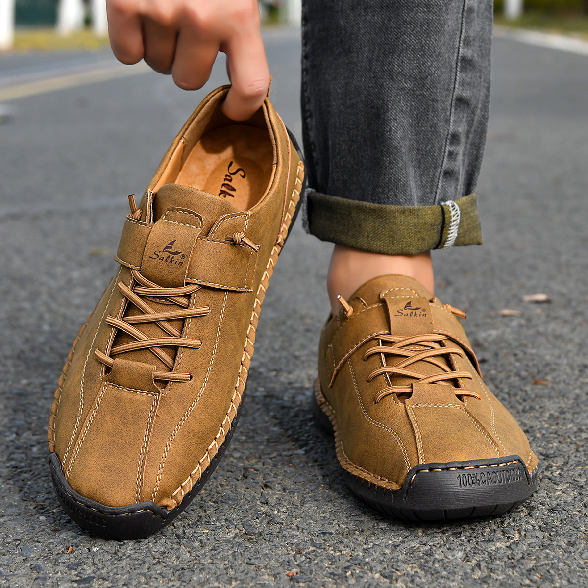 Final Day: 70% Off 🔥 Unisex Orthopedic Leather Casual Boots – Wide Fit, Roomy Toe Box, Arch Support, Waterproof, Pressure-Relieving – For Everyday Wear & Travel