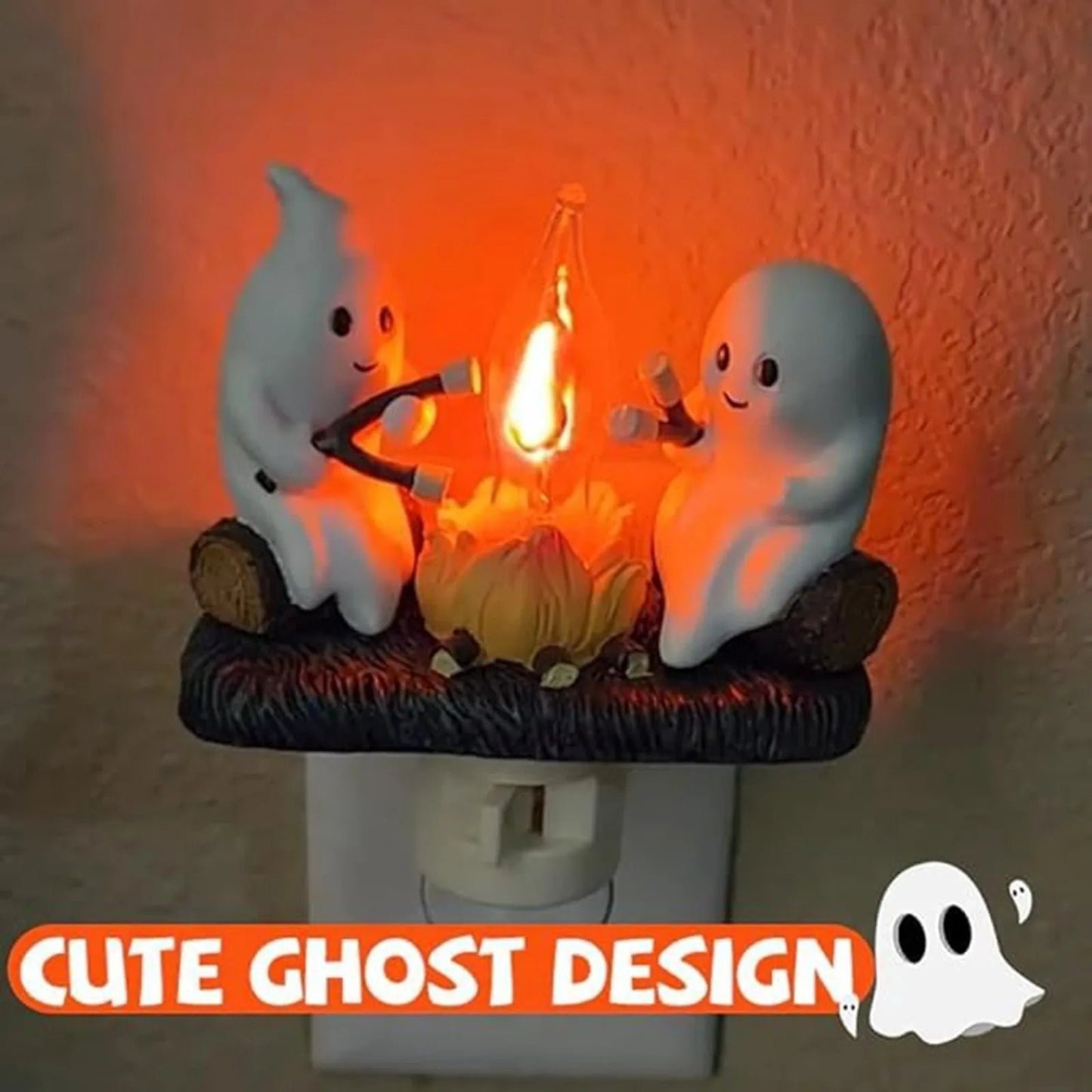 Halloween Ghost Campfire Nightlight