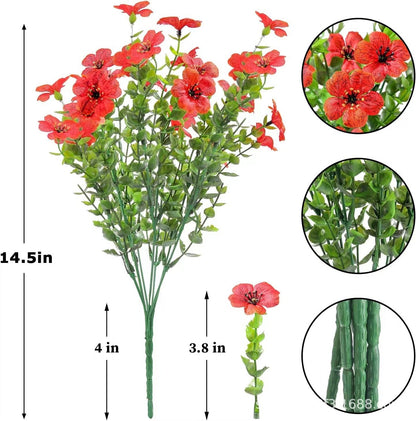 🔥Spring limited time sale-Buy 3 Save 20%💐Artificial Flowers for Outdoors-Violet pattern