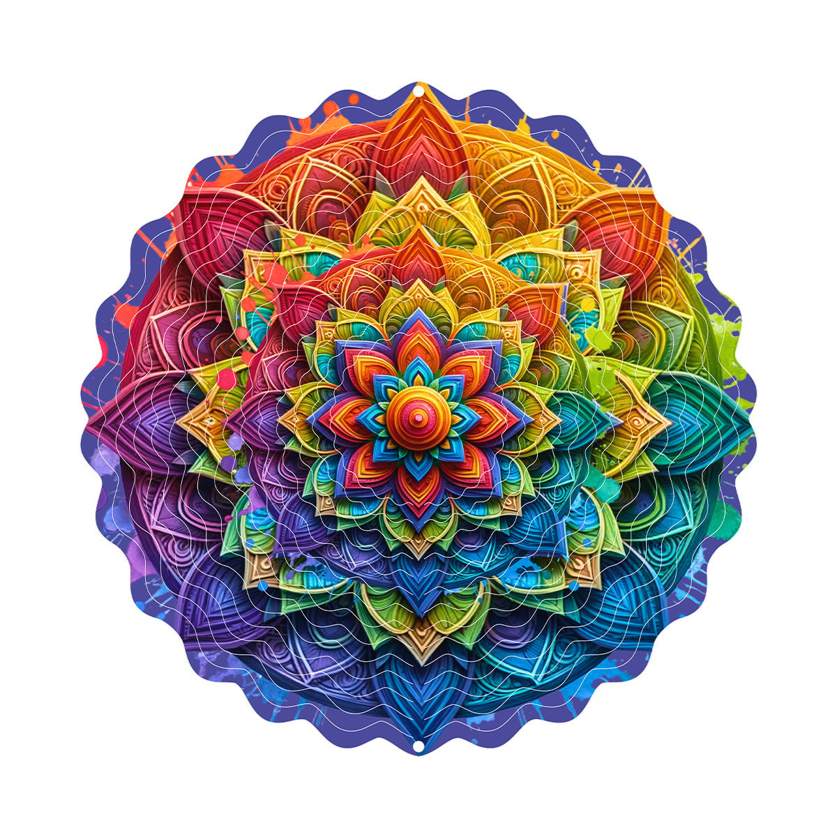 Hanging wind spinners for indoor and outdoor use